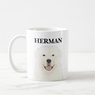 ピレパーソナライズされたネー素晴らしドッグ コーヒーマグカップ
