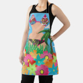 ピレートビキニハワイアン熱帯花ヤシの木 エプロン (インサイチュ)