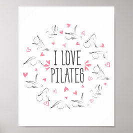 ピレート円の形をしたポーズ ポスター