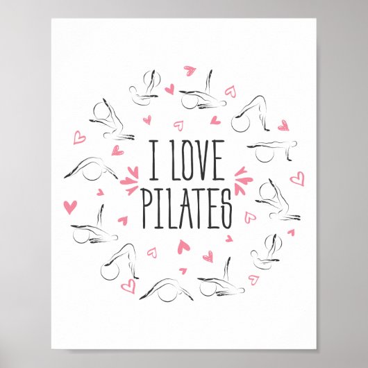 ピレート円の形をしたポーズ ポスター (正面)