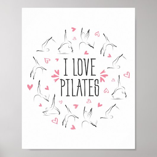 ピレート円の形をしたポーズ ポスター (正面)