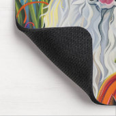 ピレ不気味ネー素晴らしドッグハロウィンウィッチカボチャ マウスパッド (コーナー)