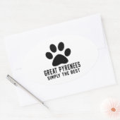 ピレ素晴らしネエスの単最高の位 楕円形シール (封筒)