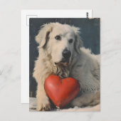 ピレ素晴らしネエスバレンタインデーヴィンテージ ポストカード (正面/裏面)