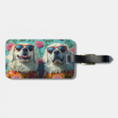 ピレ素晴らしネーとハートバラバレンタインデー ラゲッジタグ (裏面横)