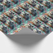 ピレ素晴らしネーとハートバラバレンタインデー ラッピングペーパー (角)