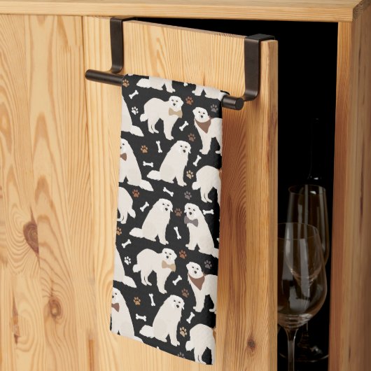 ピレ素晴らしネーの前足と骨キッチンタオル キッチンタオル (三つ折り)