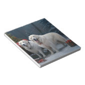 ピレ素晴らしネーススノースイクリスマスデコール ノートパッド (アングル)