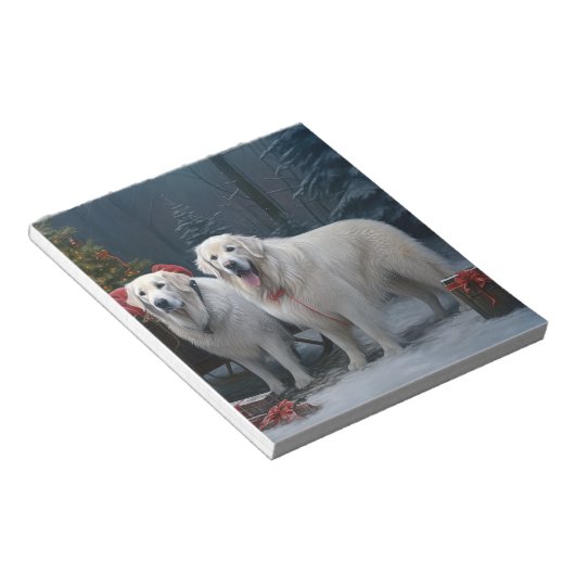 ピレ素晴らしネーススノースイクリスマスデコール ノートパッド (アングル)