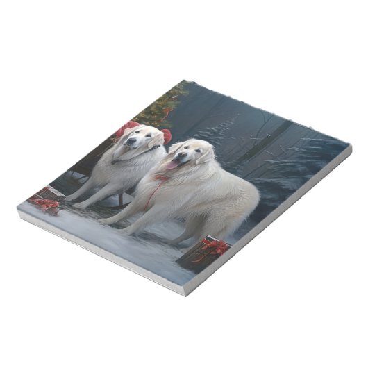 ピレ素晴らしネーススノースイクリスマスデコール ノートパッド (回転)