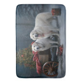 ピレ素晴らしネーススノースイクリスマスデコール バスマット (正面縦)