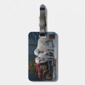 ピレ素晴らしネーススノースイクリスマスデコール ラゲッジタグ (裏面縦)