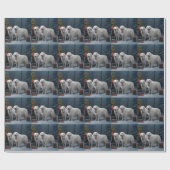 ピレ素晴らしネーススノースイクリスマスデコール ラッピングペーパー (フラット)