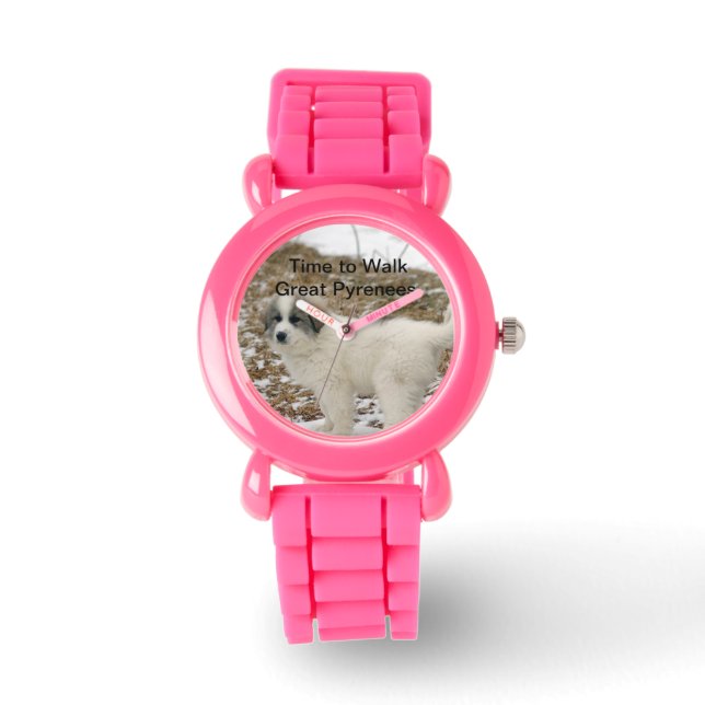 ピレ素晴らしネーズ子犬の腕時計 腕時計 (正面)