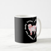 ピレ素晴らしネーハートピレネー犬のオーナー素晴らしピレ コーヒーマグカップ (正面右)