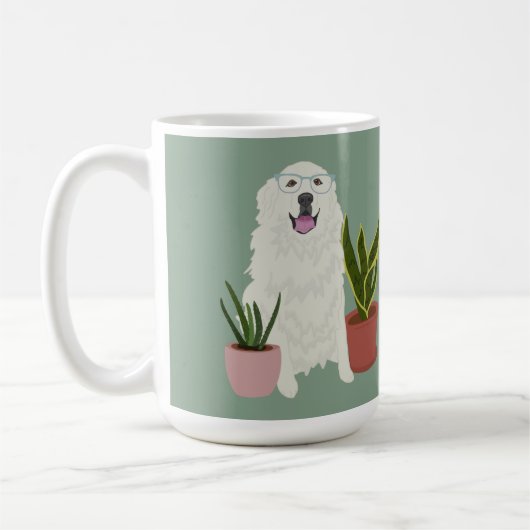ピレ素晴らしネー植物 コーヒーマグカップ (左)