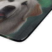 ピレ素晴らしネー犬の聖パトリックの日のドレス カッティングボード (角)