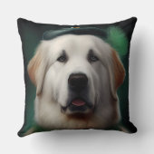 ピレ素晴らしネー犬の聖パトリックの日のドレス クッション (裏面)