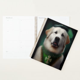 ピレ素晴らしネー犬の聖パトリックの日のドレス プランナー手帳