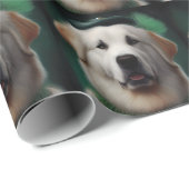 ピレ素晴らしネー犬の聖パトリックの日のドレス ラッピングペーパー (ロールコーナー)