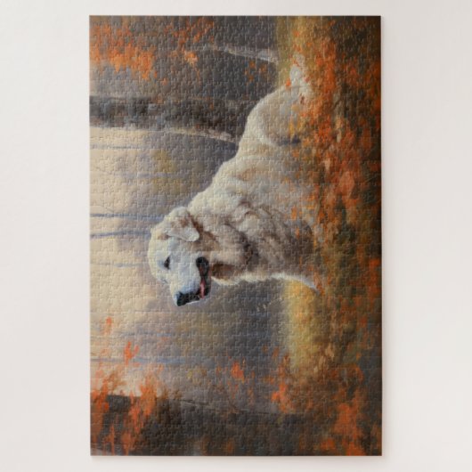 ピレ素晴らしネー紅葉秋インスパイア ジグソーパズル (縦)