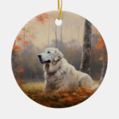 ピレ素晴らしネー紅葉秋インスパイア セラミックオーナメント (正面)