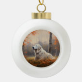 ピレ素晴らしネー紅葉秋インスパイア セラミックボールオーナメント (正面)