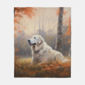 ピレ素晴らしネー紅葉秋インスパイア フリースブランケット (正面)