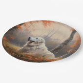 ピレ素晴らしネー紅葉秋インスパイア ペーパープレート (アングル)