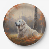 ピレ素晴らしネー紅葉秋インスパイア ペーパープレート (正面)