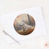 ピレ素晴らしネー紅葉秋インスパイア ラウンドシール (封筒)