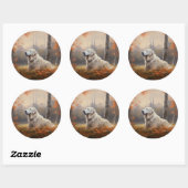 ピレ素晴らしネー紅葉秋インスパイア ラウンドシール (シート)