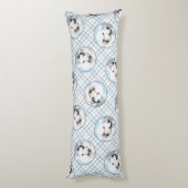 ピレ素晴らしネー絵を描ズホワイトオリジナルペットドッグアート ボディピロー (裏面 (縦))