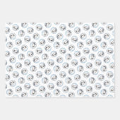 ピレ素晴らしネー絵を描ズホワイトオリジナルペットドッグアート ラッピングペーパーシート (正面2)