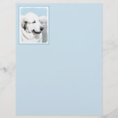 ピレ素晴らしネー絵画ズ – オリジナルドッグアート (正面)