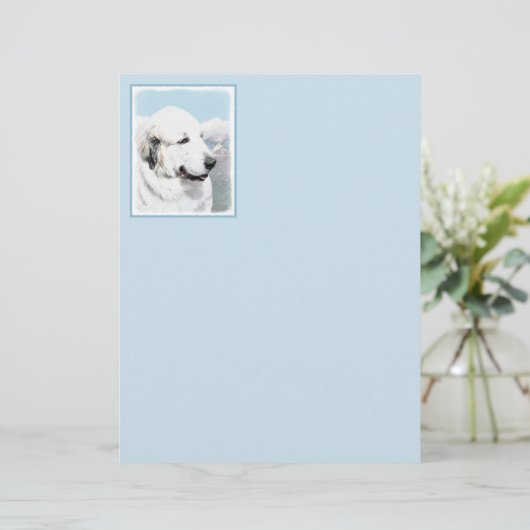 ピレ素晴らしネー絵画ズ – オリジナルドッグアート (スタンド正面)