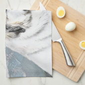 ピレ素晴らしネー絵画ズ – オリジナルドッグアート キッチンタオル (四つ折り)