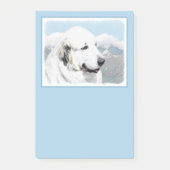 ピレ素晴らしネー絵画ズ – オリジナルドッグアート ポストイット (正面)