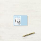 ピレ素晴らしネー絵画ズ – オリジナルドッグアート ポストイット (デスク上)