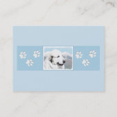 ピレ素晴らしネー絵画ズ – オリジナルドッグアート 名刺 (裏面)