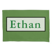 ピロロケパーソナライズされたースの名前 枕カバー (正面左)