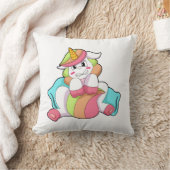 ピローでシャイなユニコーン クッション (ブランケット)