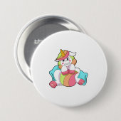 ピローでシャイなユニコーン 缶バッジ (正面&裏面)