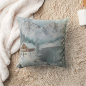 ピローアンヘイズ絵画のバイエルン雪の夢 クッション (ブランケット)