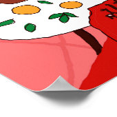 ピローインスパイアアロエオレンジのマティスレッドルーム ポスター (角)