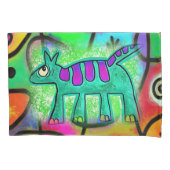 ピローケースお洒落犬 枕カバー (正面)