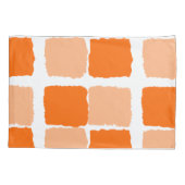 ピローケースオレンジ抽象芸術 枕カバー (裏面)