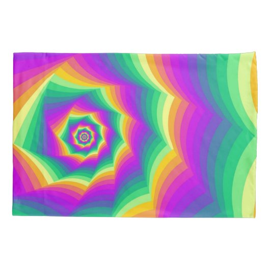 ピローケースカラフルの色 枕カバー (裏面)