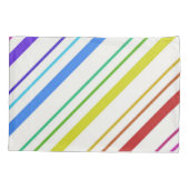 ピローケースストライプカラフル 枕カバー (裏面)