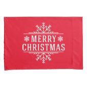 ピローケースセット – クリスマススノーフレーク 枕カバー (正面右)